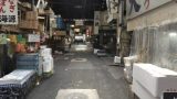 築地市場のストリートビューと雨雲レーダー/東京都中央区