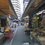 築地場外市場のストリートビュー