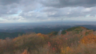 葛城山山頂展望台パノラマビューと雨雲レーダー/和歌山県紀の川市