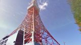 東京タワーを見上げることができるストリートビューと雨雲レーダー