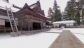 高野山・壇上伽藍の冬の大塔パノラマビューと天気・地図/和歌山県高野町