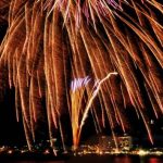諏訪湖の花火の様子が見れるパノラマビュー