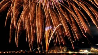 諏訪湖の花火の様子が見れるパノラマビューと天気・地図/長野県諏訪市