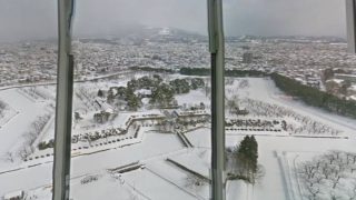 冬の五稜郭が美しすぎる!五稜郭タワーのストリートビューと雨雲レーダー/北海道函館市