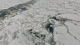 網走湾砕氷船上からの流氷ストリートビューと天気・地図/北海道網走市